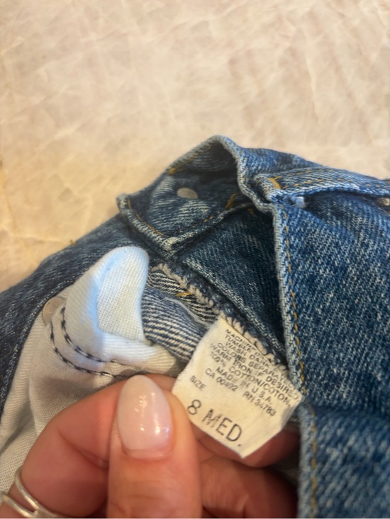 Denim - Vintage Lee High Rise Mom Jeans Acid Wash Denim Tapered Leg 80s 90s Size 8